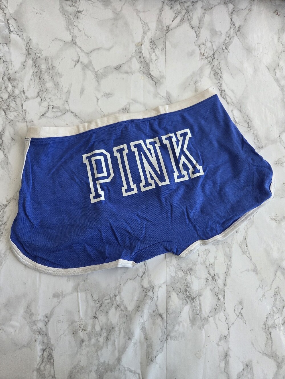 Victoria's Secret Logo Cotton Dorm Boyshort Panties L NWT - Picture 2 of 8